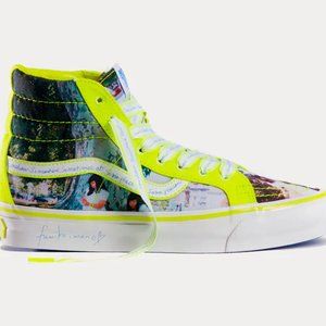 Vans - Unisex X Fumiko Imano UA OG SK8-Hi LX True White / Safety Yellow High Top